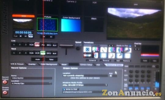 TRICASTER Mezclador de video en vivo estudio tv